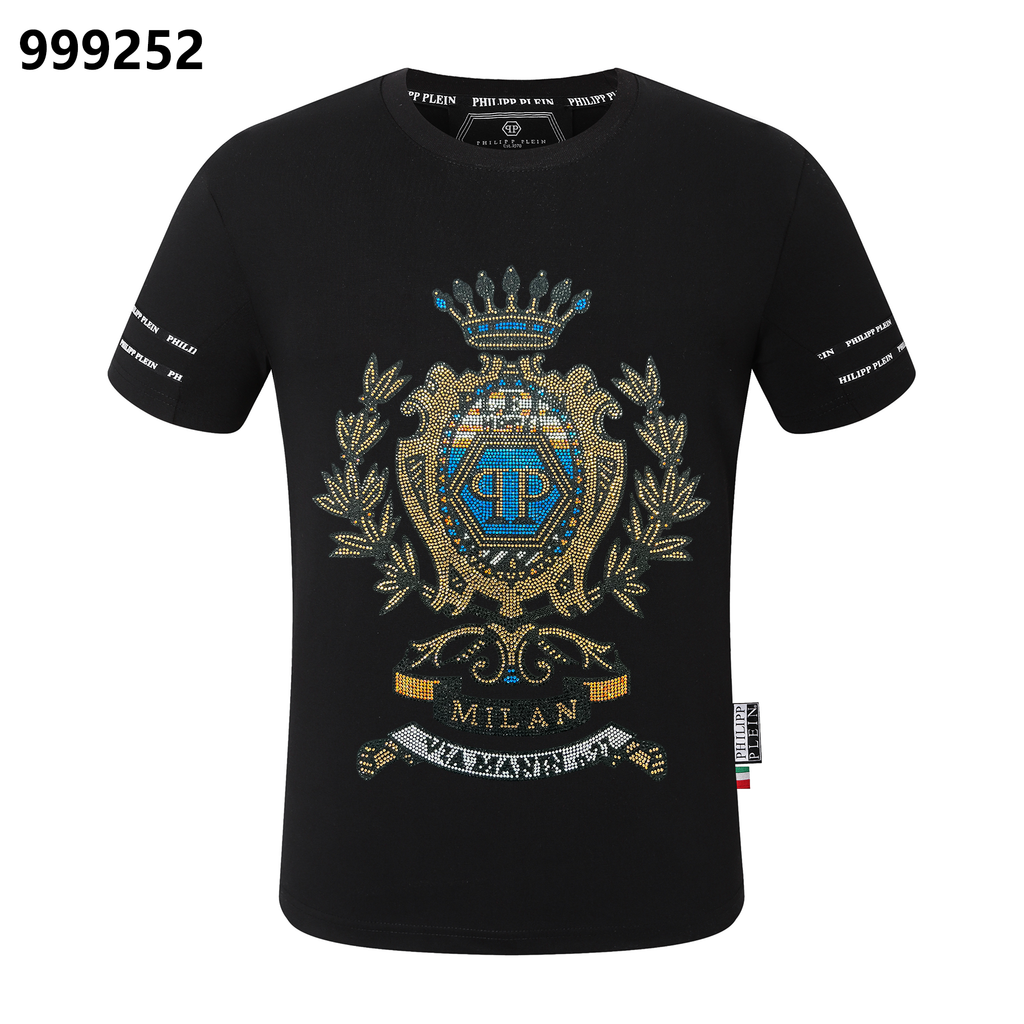 PHILIPP PLEIN Crown-Print Crew-Neck T-Shirt