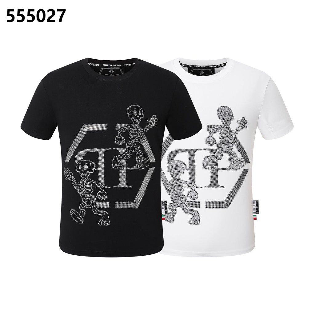 PHILIPP PLEIN Skeleton-Print Crew-Neck T-Shirt