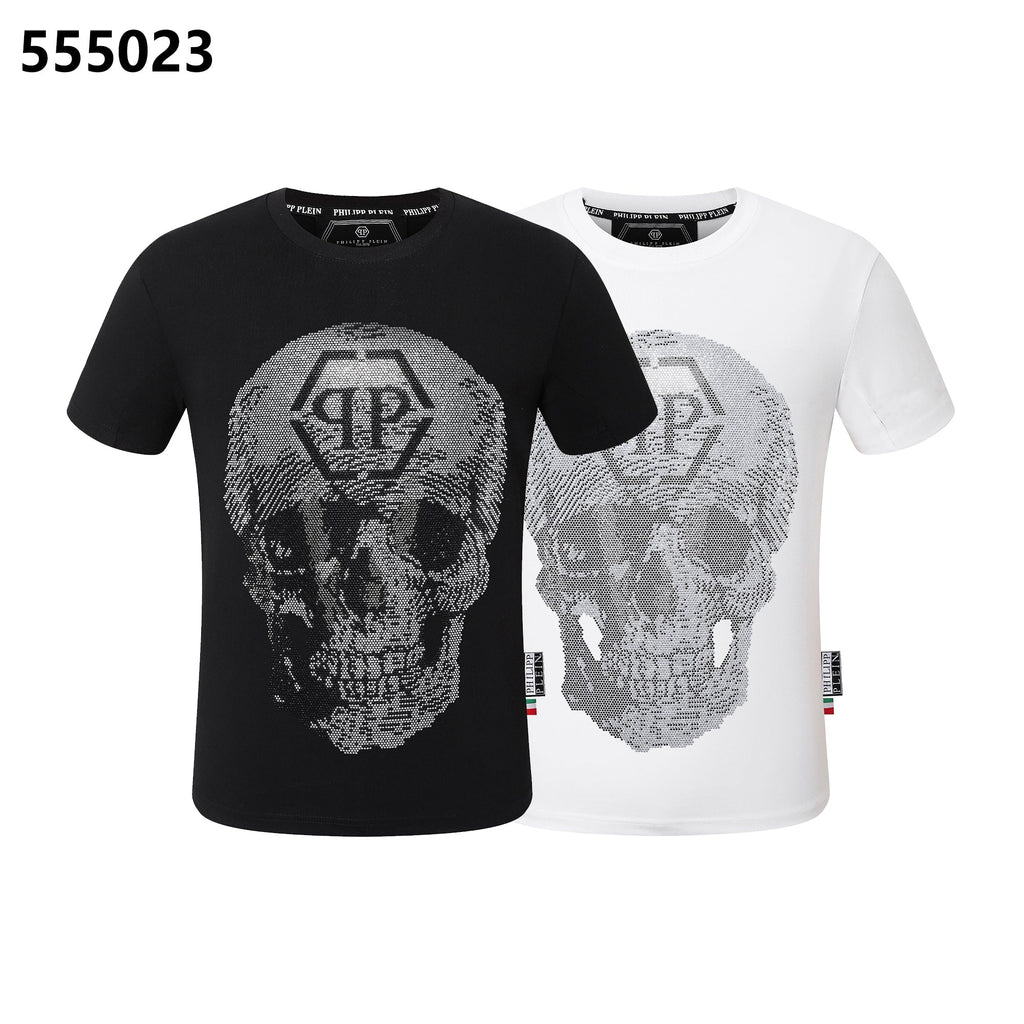 PHILIPP PLEIN Round-neck T-shirt with a skull design