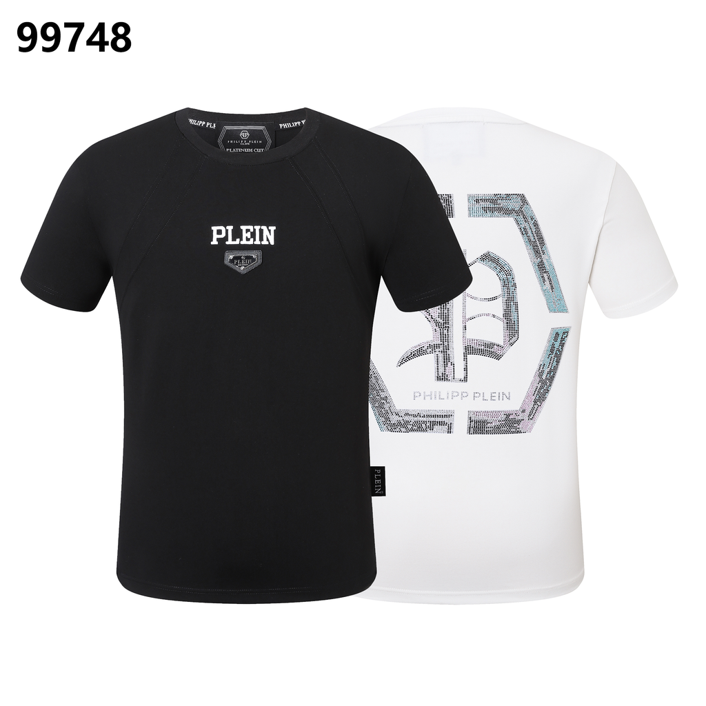 PHILIPP PLEIN Sanskrit Alphabet Rhinestone-Embellished Crew-Neck T-Shirt