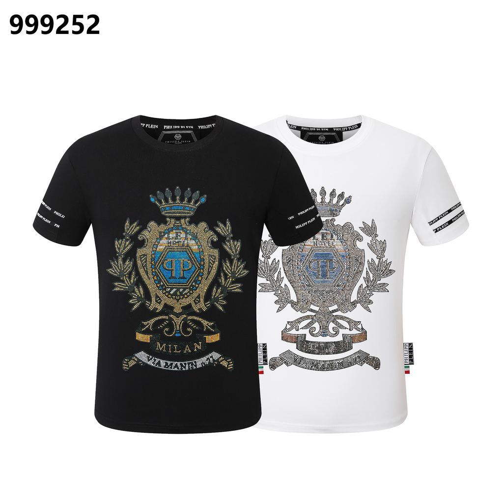 PHILIPP PLEIN Crown-Print Crew-Neck T-Shirt