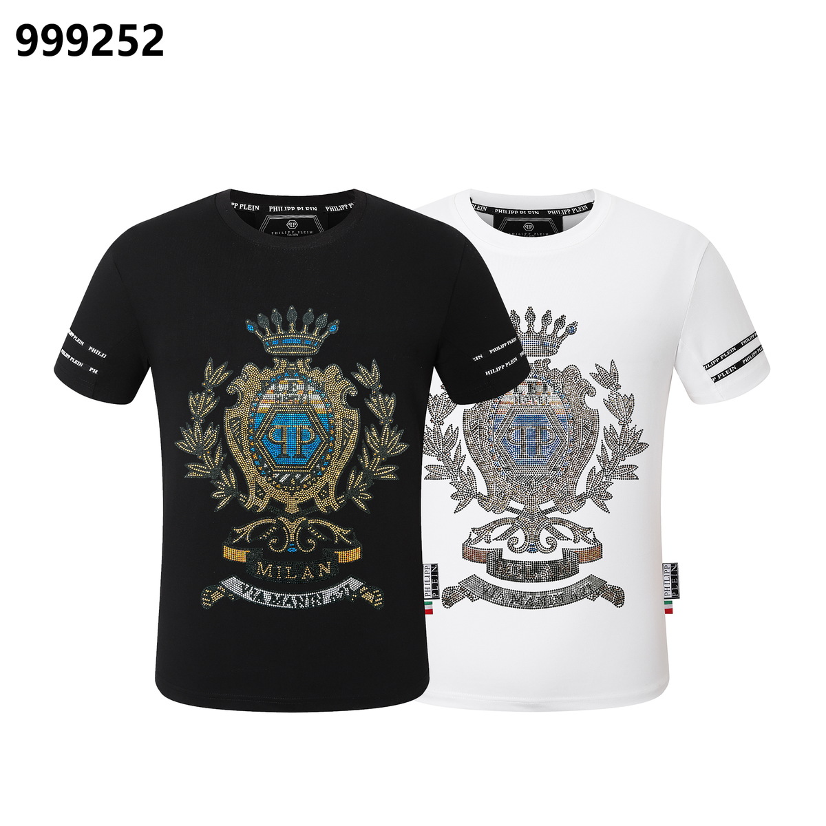 PHILIPP PLEIN Crown-Print Crew-Neck T-Shirt