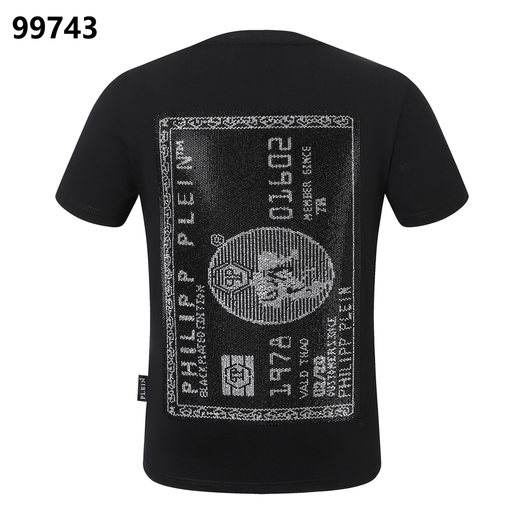 PHILIPP PLEIN “1978” Skull Diamond-Embellished Crew Neck T-Shirt