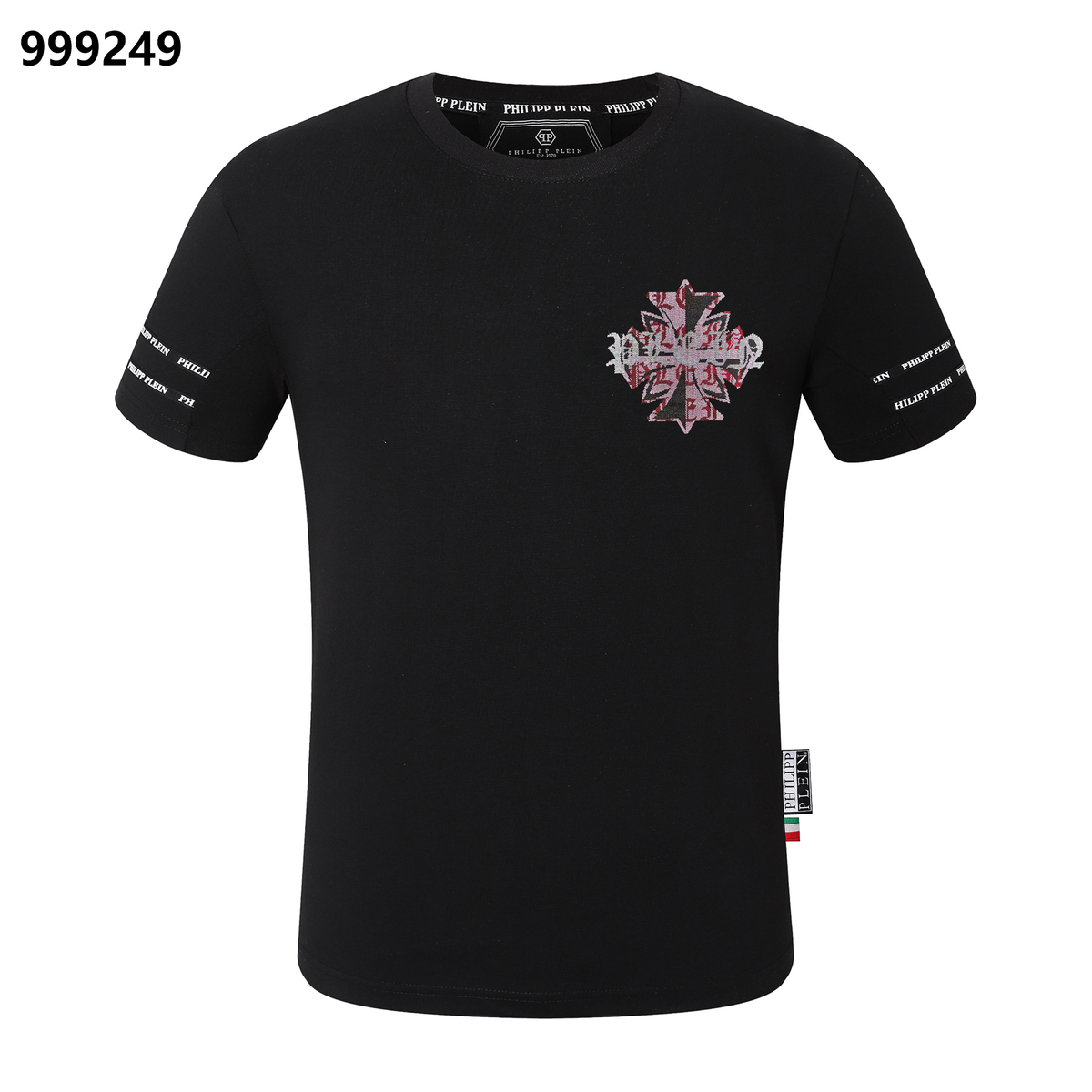PHILIPP PLEIN Sanskrit Maple Leaf Crew Neck T-Shirt