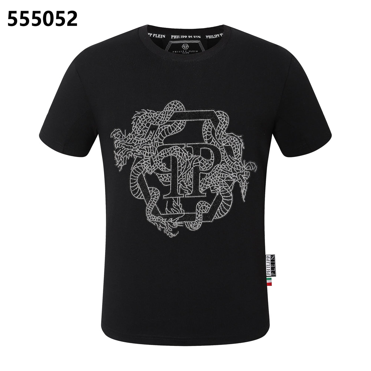 PHILIPP PLEIN Diamond-Embellished Crew-Neck T-Shirt