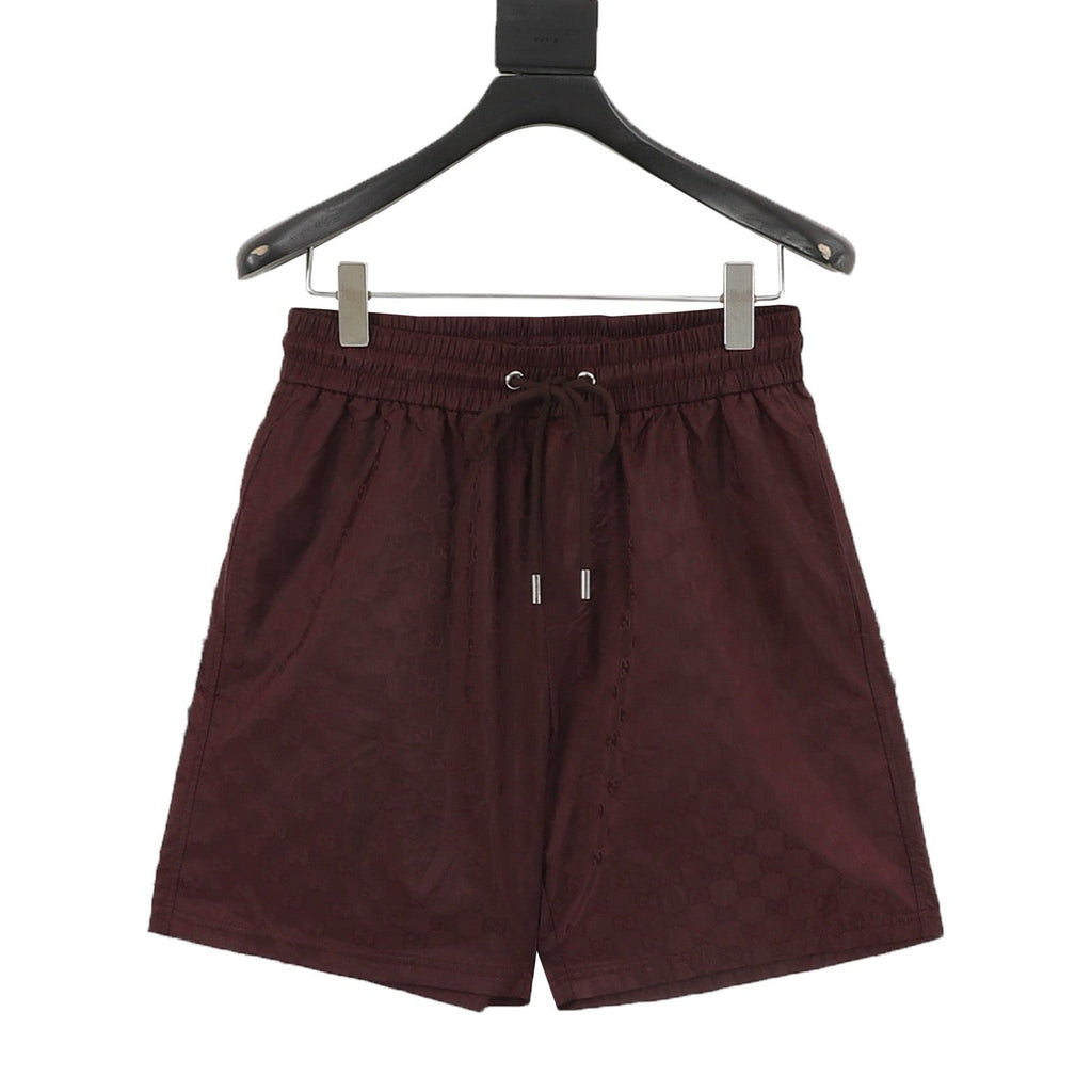 Gucci Double G Subtle Pattern All-Over Print Beach Shorts