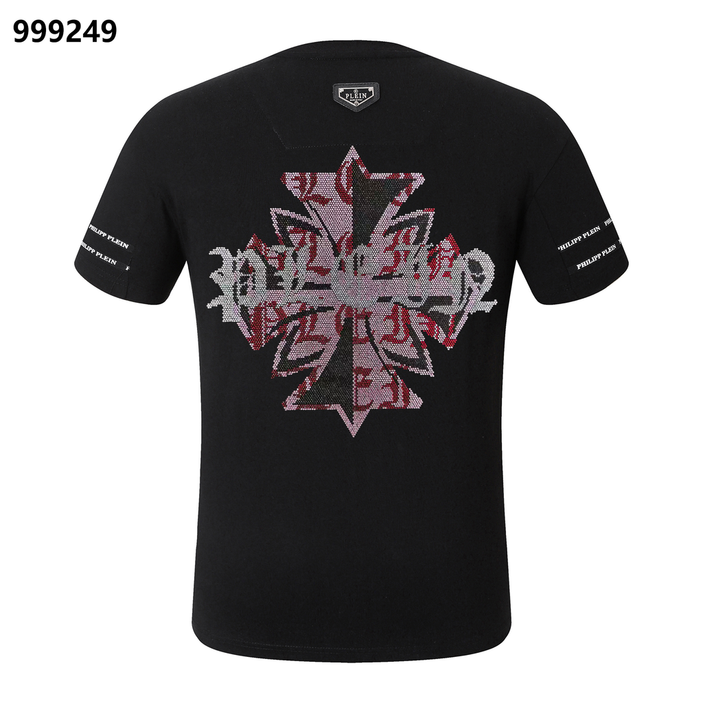 PHILIPP PLEIN Sanskrit Maple Leaf Crew Neck T-Shirt