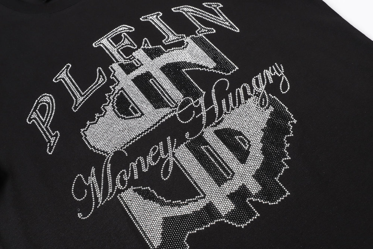 PHILIPP PLEIN Money Logo Crew Neck T-Shirt