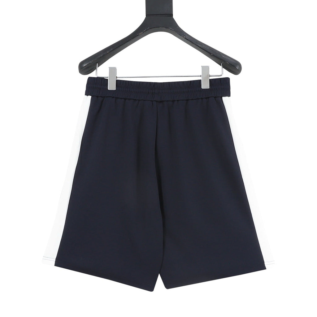 Gucci 26SS Blue and White Two-Tone Embroidered Logo Shorts