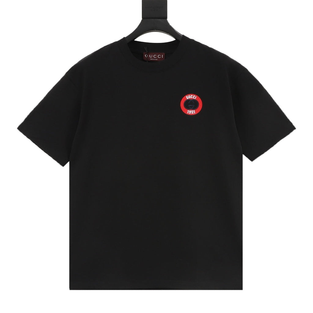 Gucci 26SS 1921 Logo Embroidered Short-Sleeve Shirt