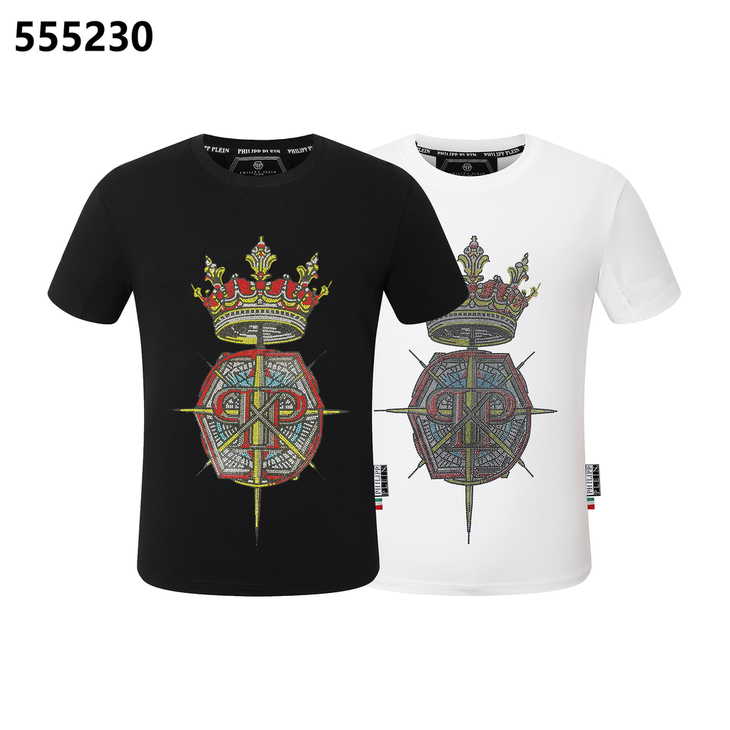 PHILIPP PLEIN Crown-Print Crew-Neck T-Shirt