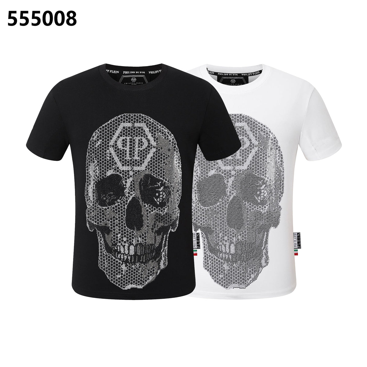 PHILIPP PLEIN Skull-Print Crew-Neck T-Shirt