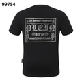 PHILIPP PLEIN Round-Neck T-Shirt with Rhinestone Letters