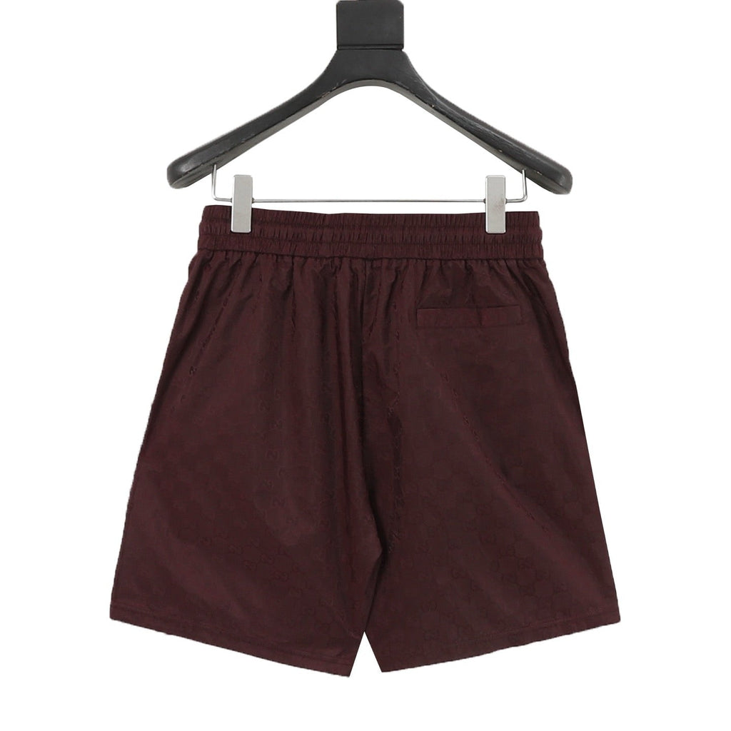 Gucci Double G Subtle Pattern All-Over Print Beach Shorts