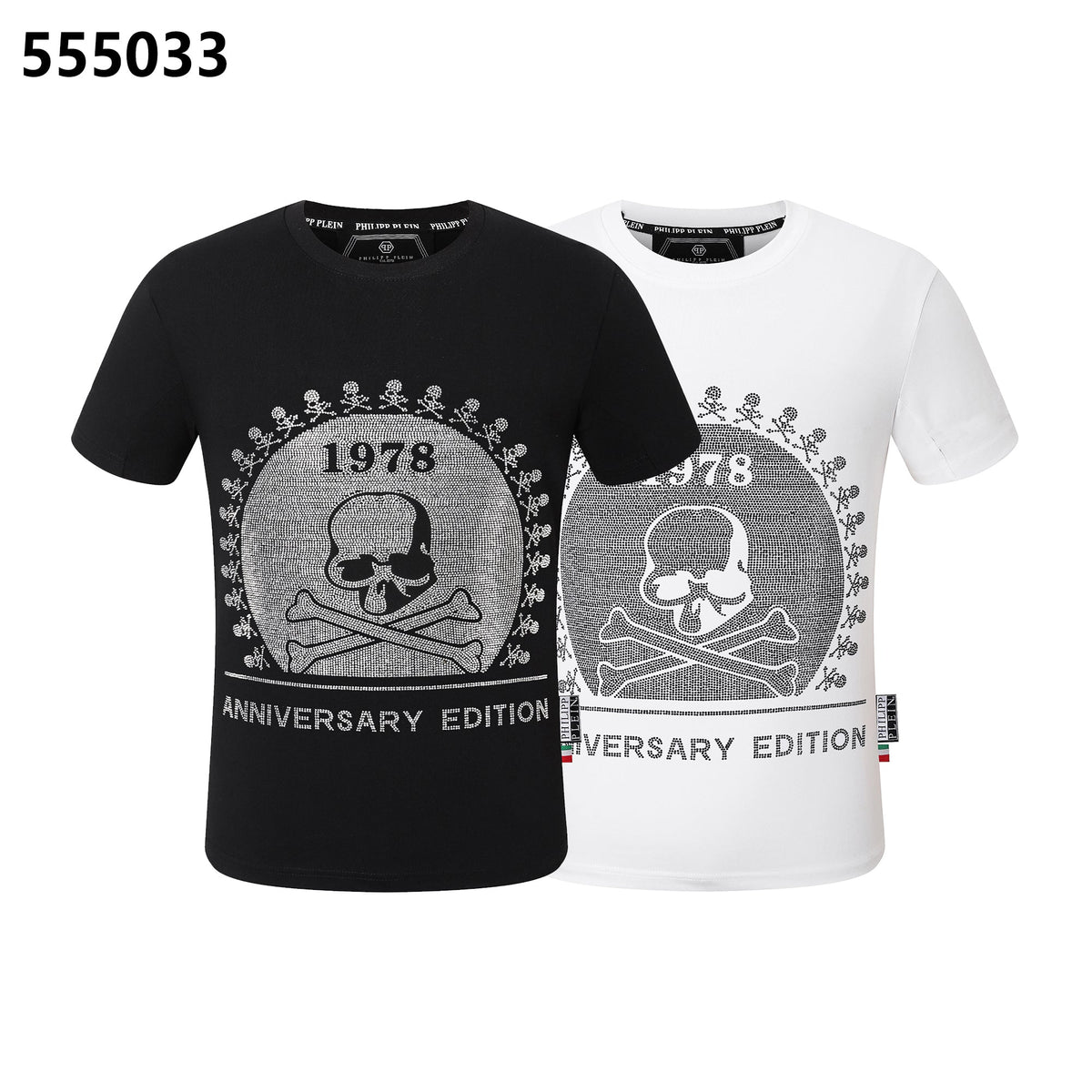 PHILIPP PLEIN 1978 Skull-Print Crew-Neck T-Shirt