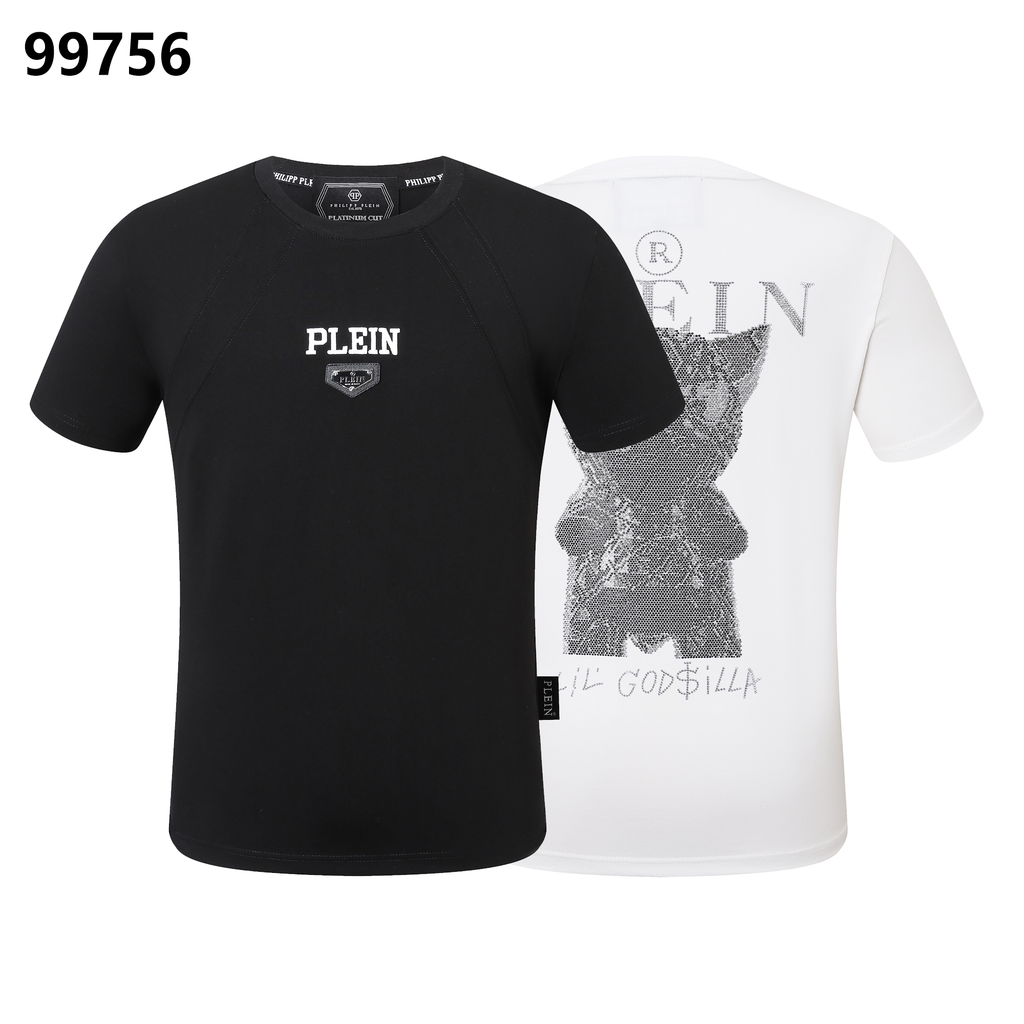 PHILIPP PLEIN Little Dinosaur Rhinestone Round-Neck T-Shirt