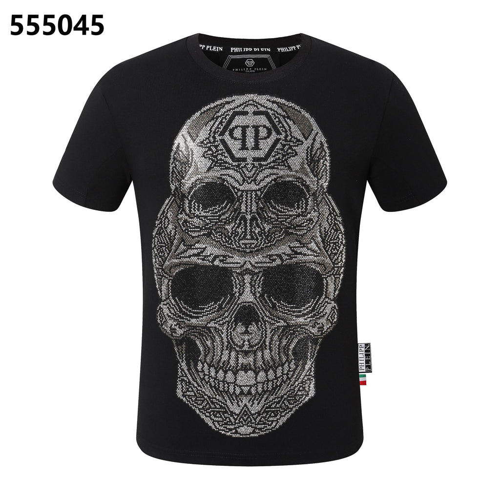 PHILIPP PLEIN Skull-Print Crew-Neck T-Shirt