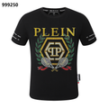 PHILIPP PLEIN Gold-Letter Tennis Crew Neck T-Shirt