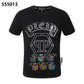 PHILIPP PLEIN Round-Neck T-Shirt with a Design of 6 Little Ducks