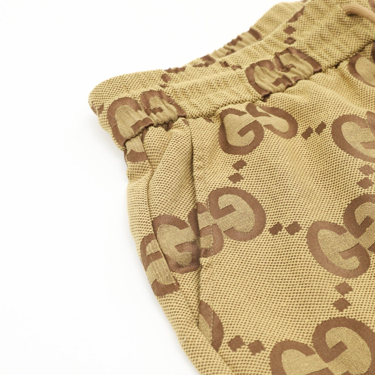Gucci Shorts with All-Over Double G Logo Print