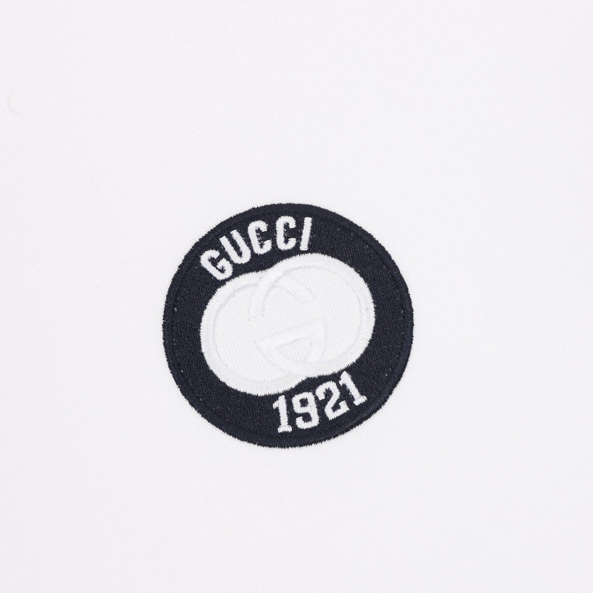 Gucci 26SS 1921 Logo Embroidered Short-Sleeve Shirt