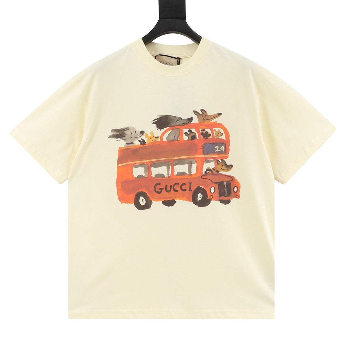 Gucci 26ss Fun Cartoon Collection Short-Sleeve Shirt