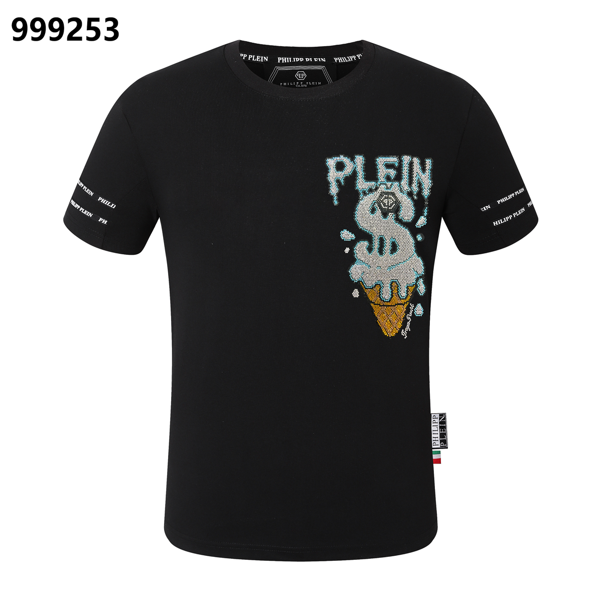 PHILIPP PLEIN Ice Cream Print Crew Neck T-Shirt
