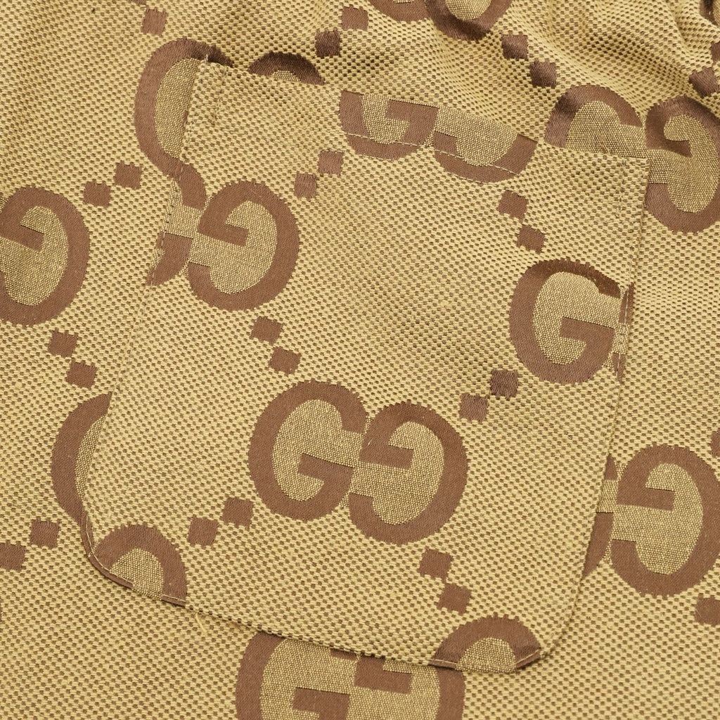 Gucci Shorts with All-Over Double G Logo Print
