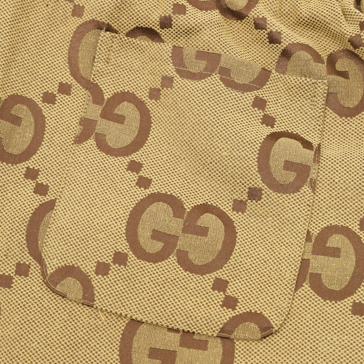 Gucci Shorts with All-Over Double G Logo Print