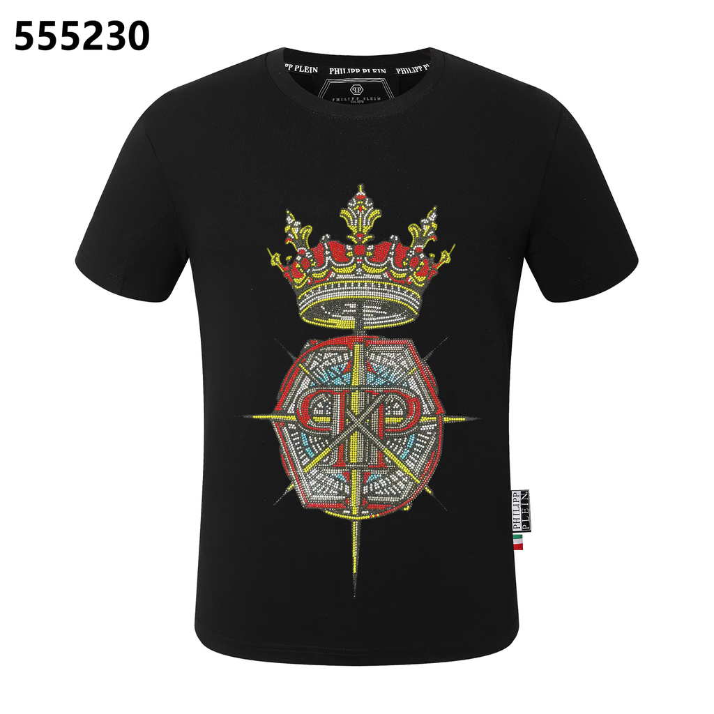 PHILIPP PLEIN Crown-Print Crew-Neck T-Shirt