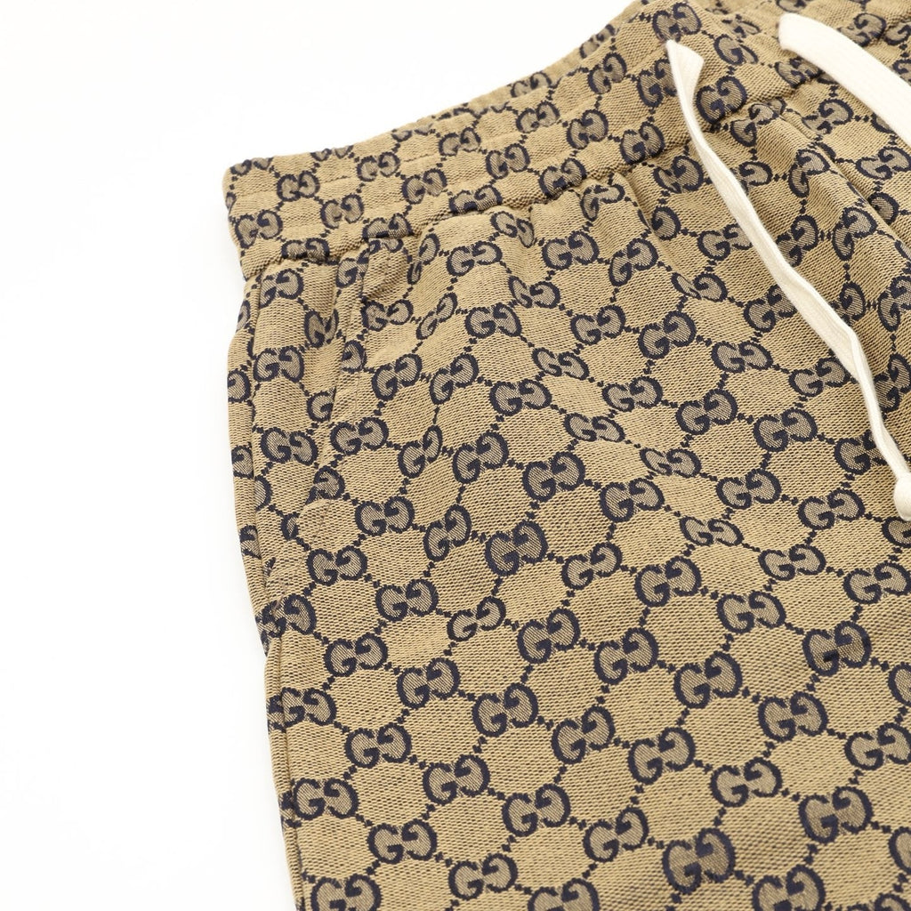 Gucci 25SS All-Over Monogram Print Denim Shorts