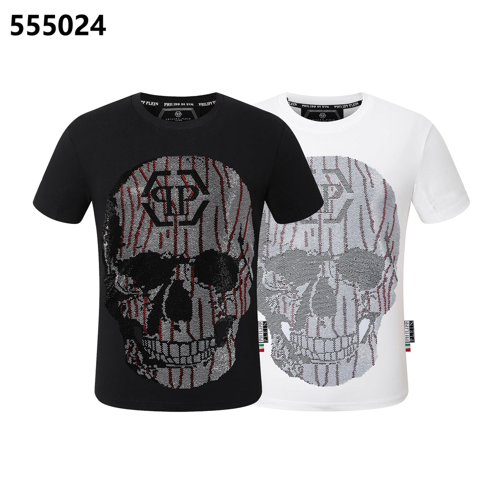 PHILIPP PLEIN Round-neck T-shirt with a skull design