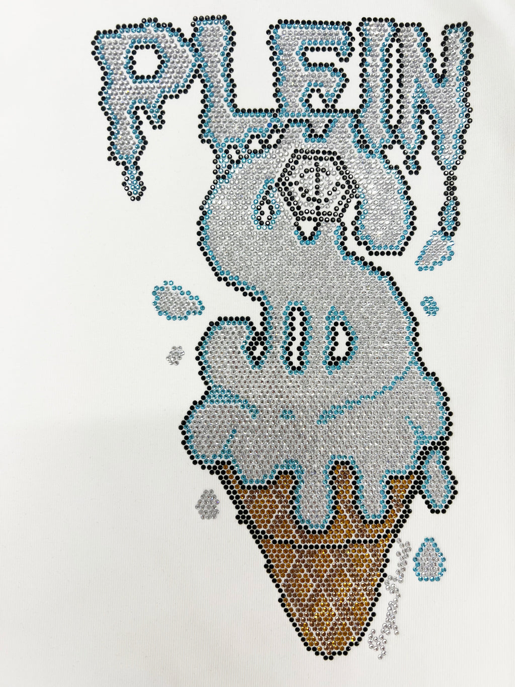 PHILIPP PLEIN Ice Cream Print Crew Neck T-Shirt
