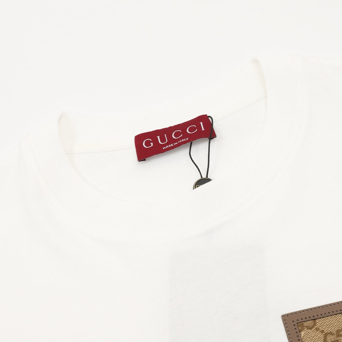 Gucci Short-Sleeve Shirt with Pocket and Floral Patch