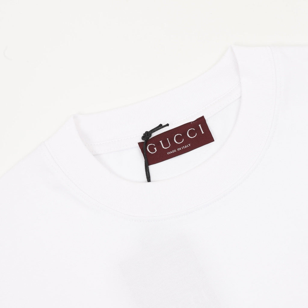 Gucci 26SS 1921 Logo Embroidered Short-Sleeve Shirt