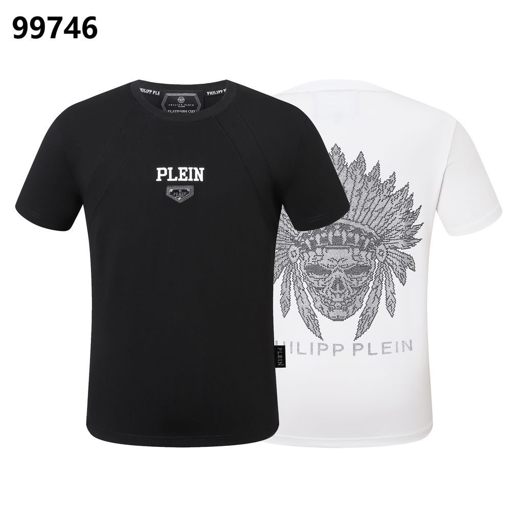 PHILIPP PLEIN Gradient-Printed Skull Crew Neck T-Shirt
