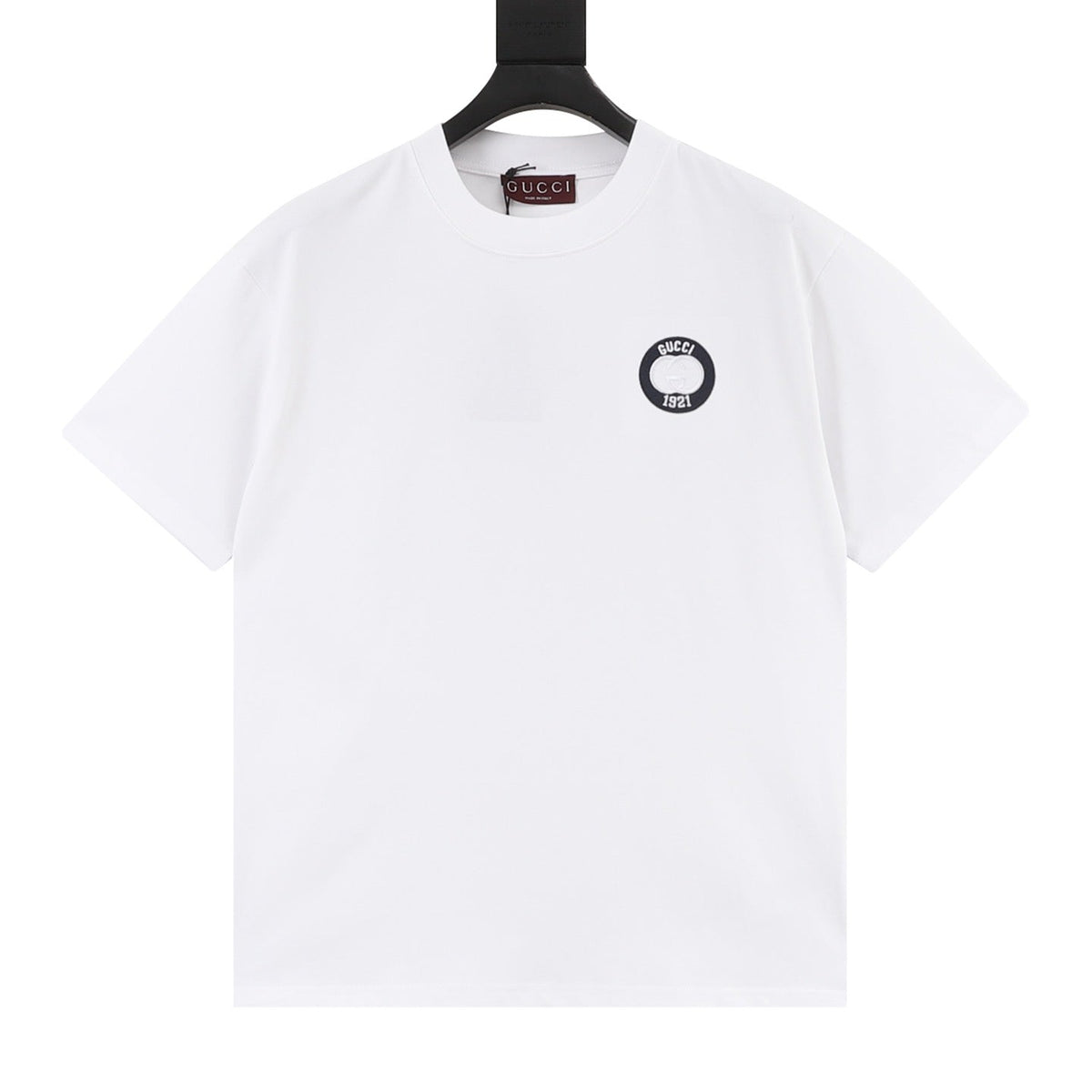 Gucci 26SS 1921 Logo Embroidered Short-Sleeve Shirt