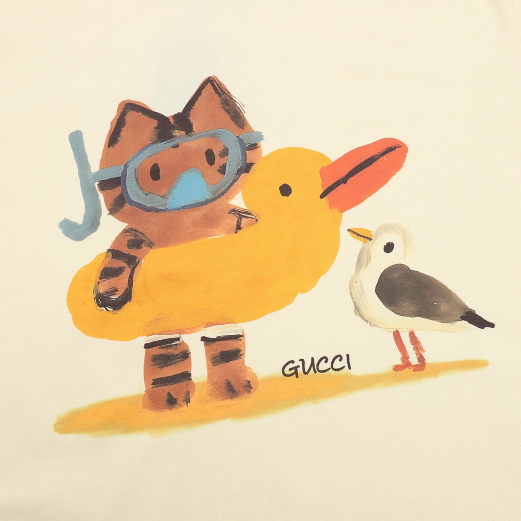 Gucci 26ss Fun Cartoon Collection Short-Sleeve Shirt