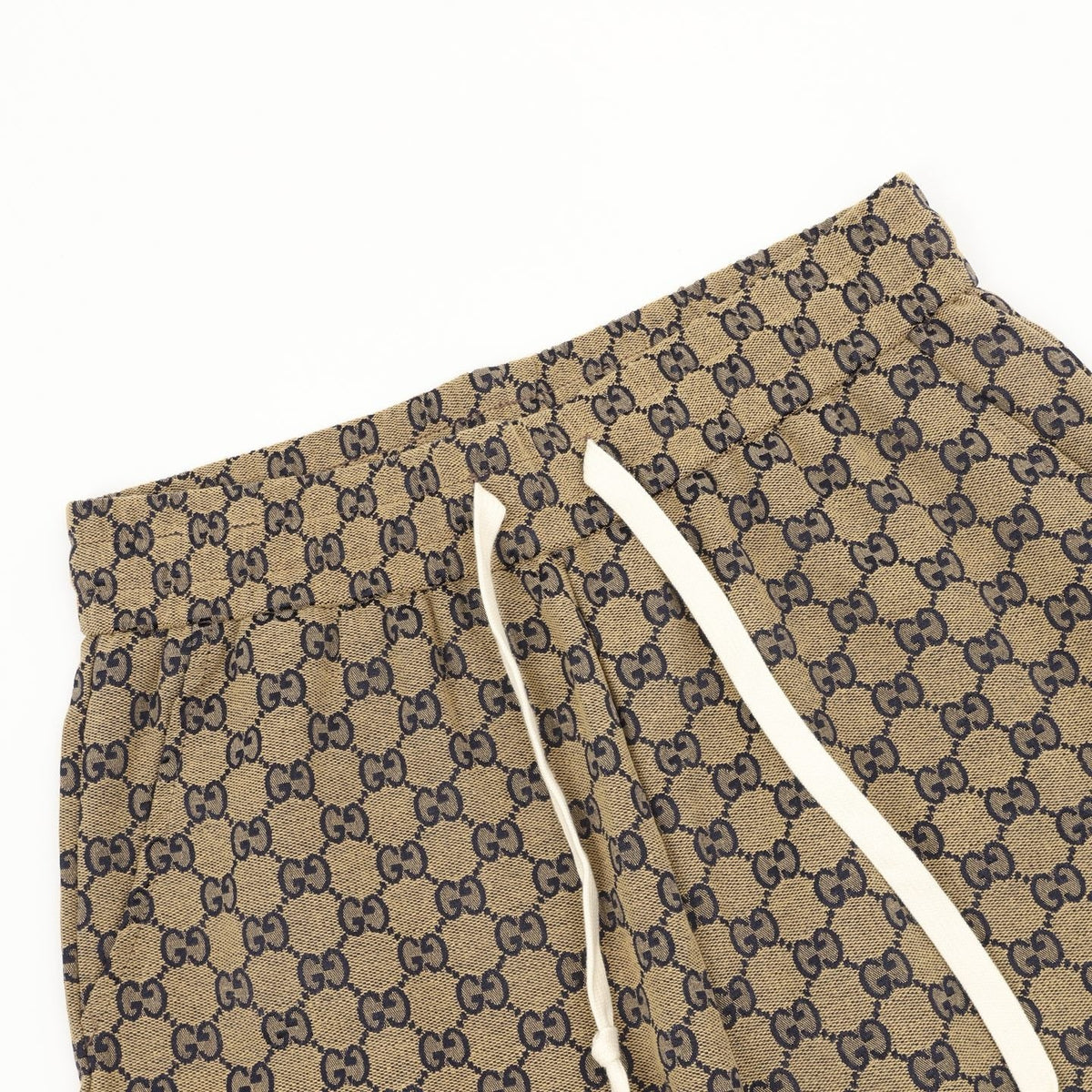 Gucci 25SS All-Over Monogram Print Denim Shorts