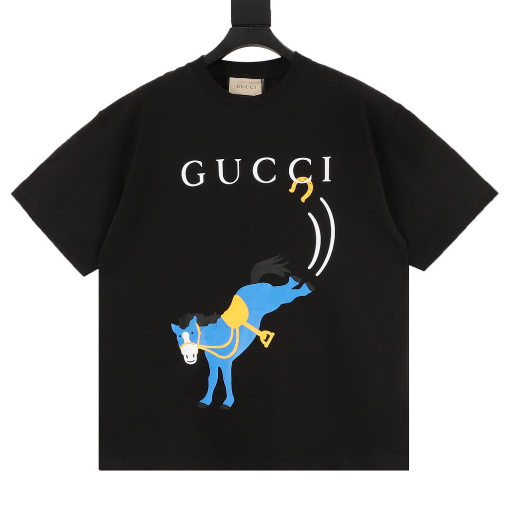 Gucci 26ss Fun Cartoon Collection Short-Sleeve Shirt