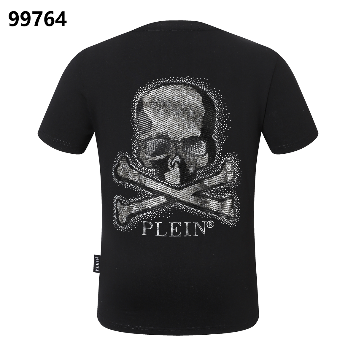PHILIPP PLEIN Skull-Print Rhinestone-Embellished Crew-Neck T-Shirt