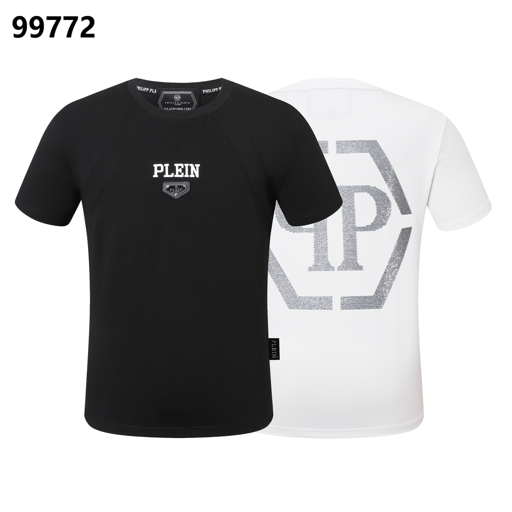 PHILIPP PLEIN Round-Neck T-Shirt with Letter Print