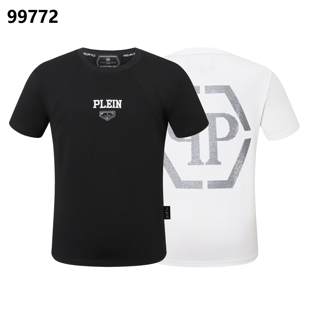 PHILIPP PLEIN Round-Neck T-Shirt with Letter Print