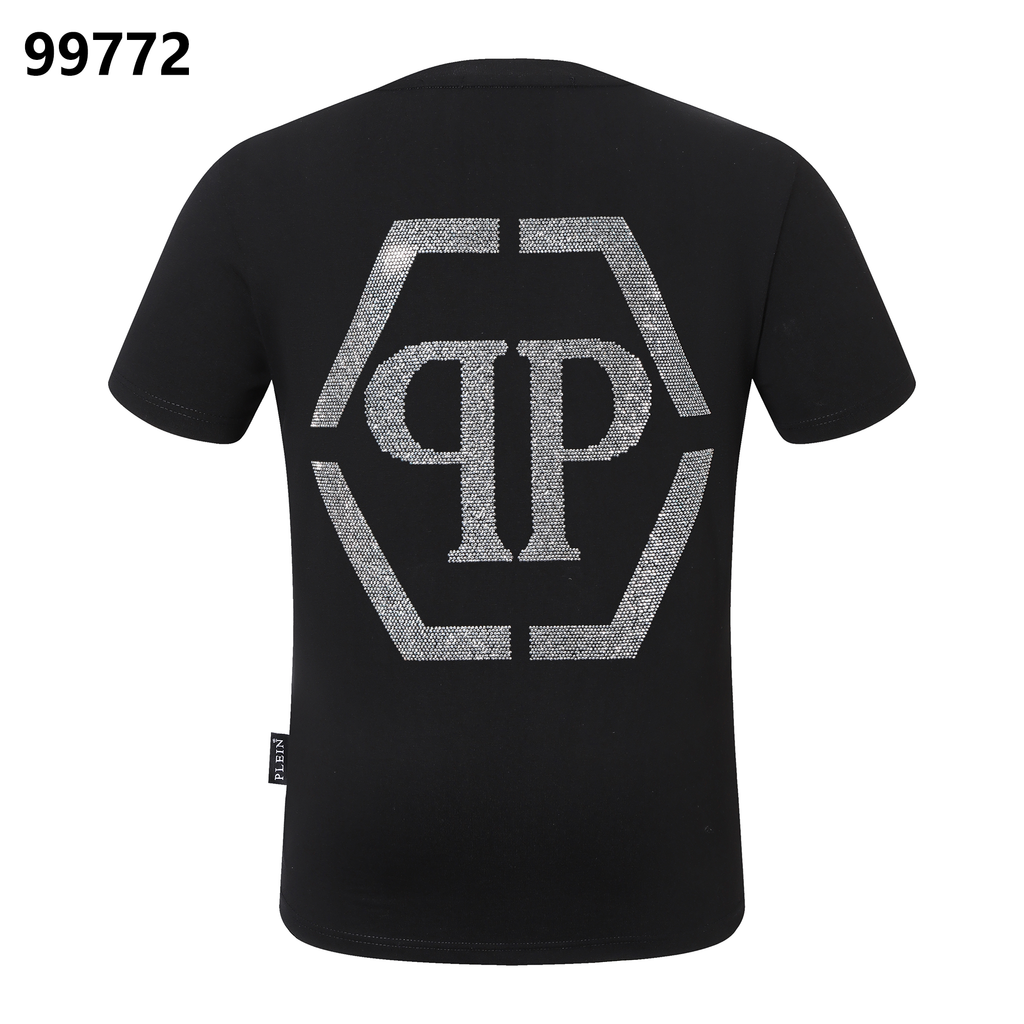 PHILIPP PLEIN Round-Neck T-Shirt with Letter Print