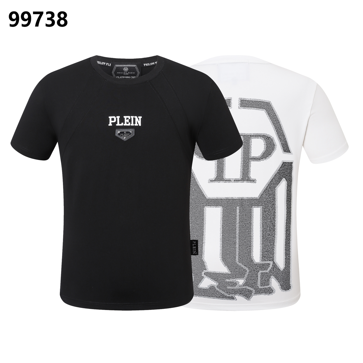PHILIPP PLEIN Round-Neck T-Shirt with Letter Print