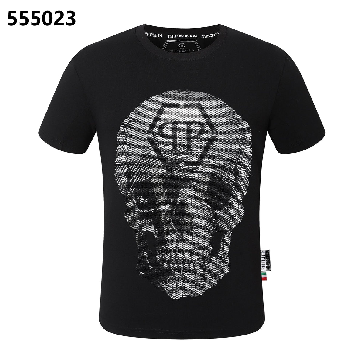 PHILIPP PLEIN Round-neck T-shirt with a skull design