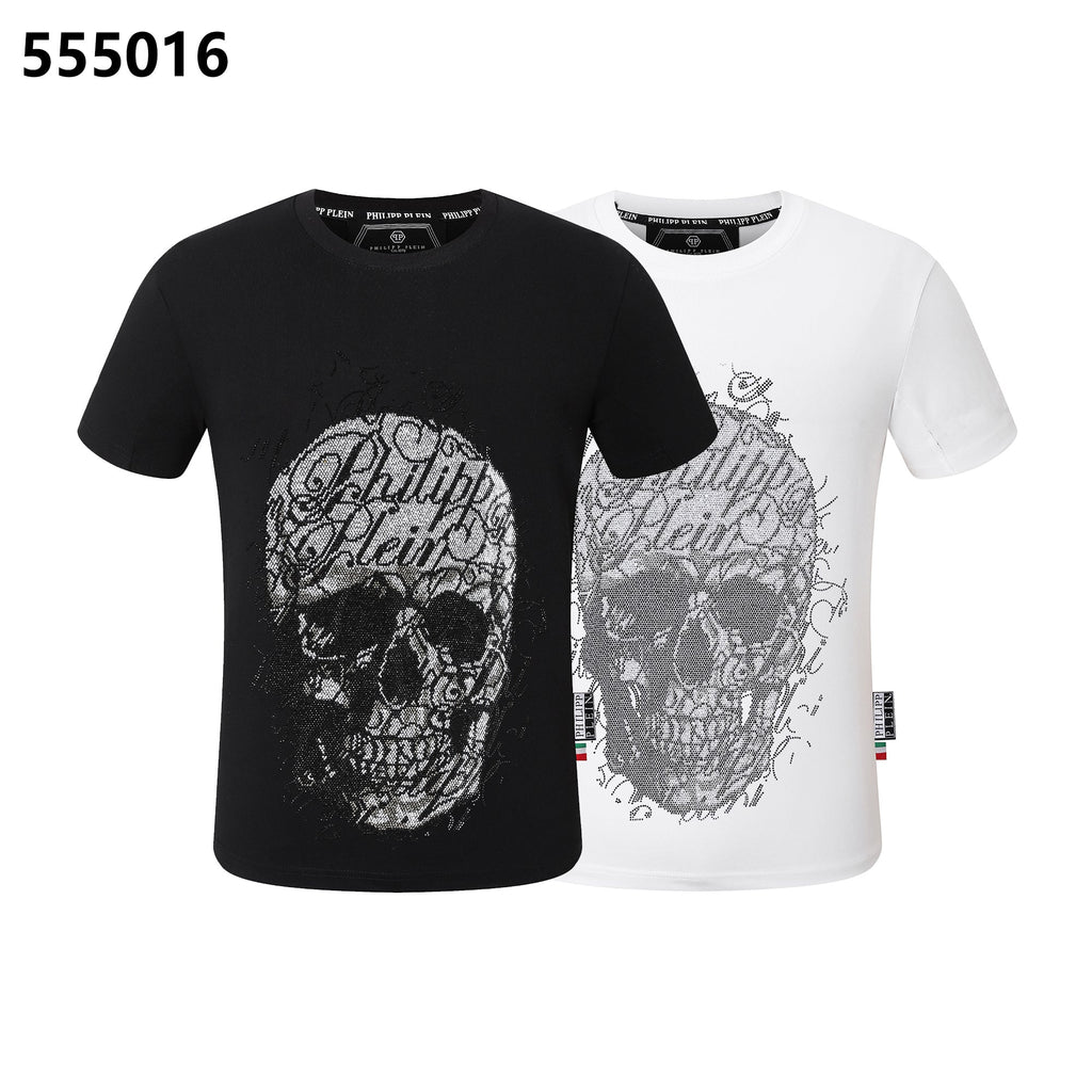PHILIPP PLEIN Skull-Print Crew-Neck T-Shirt
