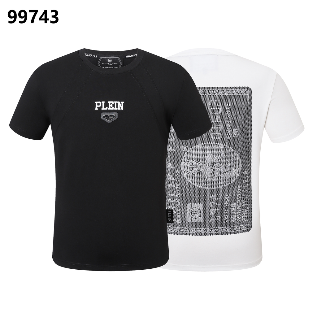 PHILIPP PLEIN “1978” Skull Diamond-Embellished Crew Neck T-Shirt