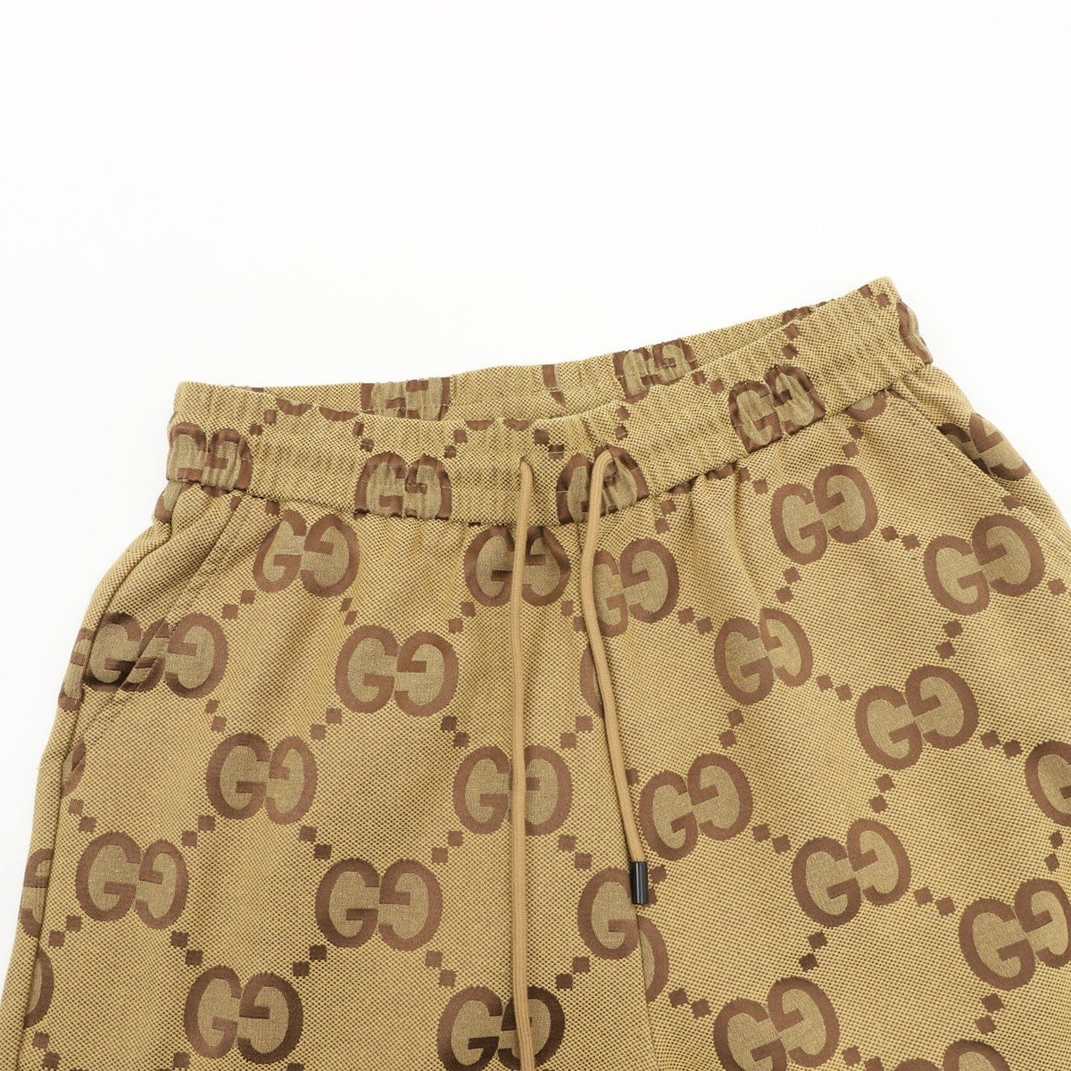 Gucci Shorts with All-Over Double G Logo Print