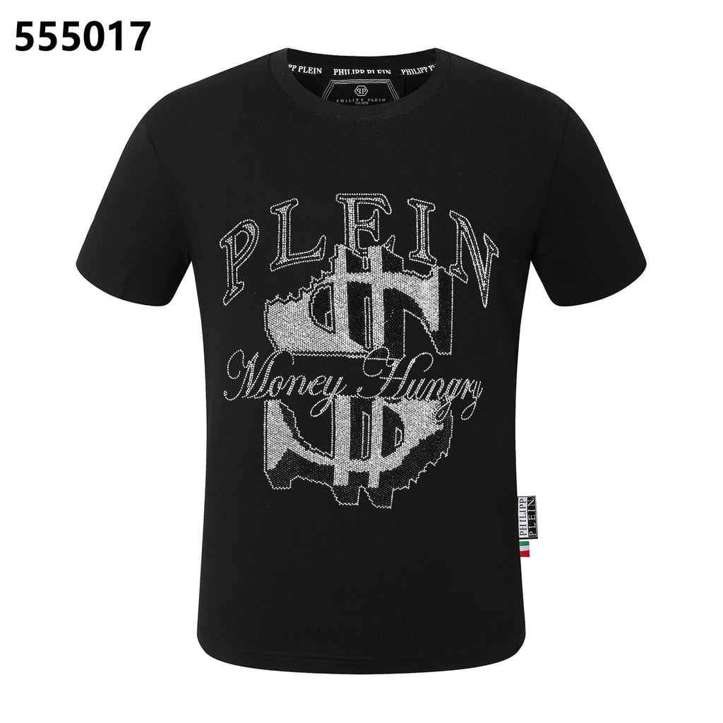 PHILIPP PLEIN Money Logo Crew Neck T-Shirt